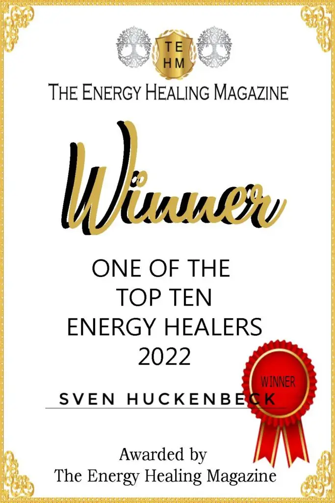 Zertifikat Winner - One of the Top Ten Energy Healers 2022